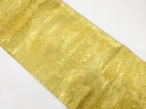 華紋に花菱・古典柄織り出し　袋帯